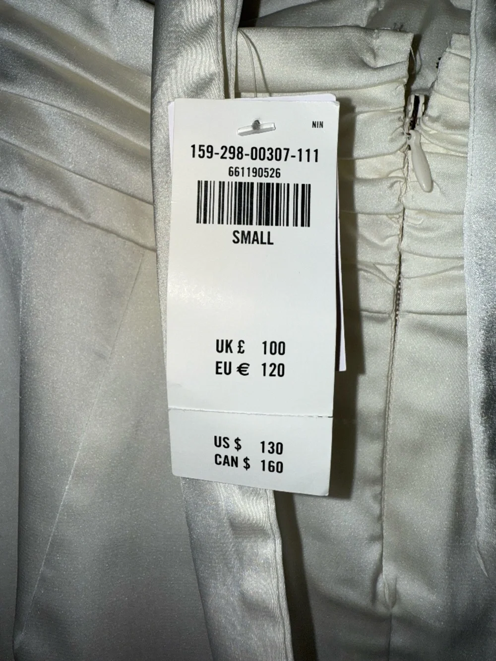 Abercrombie & Fitch Bridal Plunge Rosette Column Halter Maxi Dress